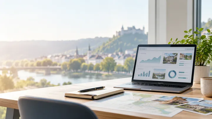 Referenzen und Erfolgsgeschichten Arbeitsplatz für die Planung digitaler Sichtbarkeit regionaler Unternehmen